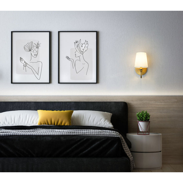 Gianna Modern Gold 1 Light Wall Sconce Z-Lite 7509-1S-MGLD | theLightShop