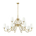 Gianna Modern Gold 12 Light Chandelier Z-Lite 7509-12-60MGLD | theLightShop