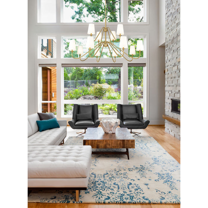 Gianna Modern Gold 12 Light Chandelier Z-Lite 7509-12-60MGLD | theLightShop