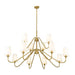 Gianna Modern Gold 12 Light Chandelier Z-Lite 7509-12-60MGLD | theLightShop