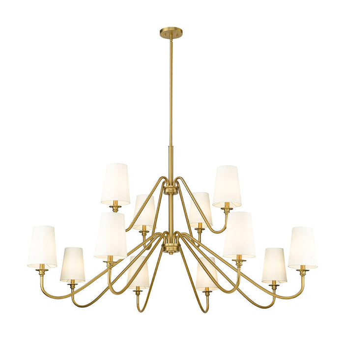 Gianna Modern Gold 12 Light Chandelier Z-Lite 7509-12-60MGLD | theLightShop
