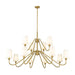 Gianna Modern Gold 12 Light Chandelier Z-Lite 7509-12-60MGLD | theLightShop
