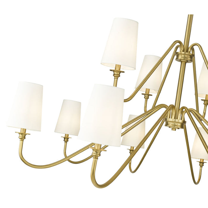 Gianna Modern Gold 12 Light Chandelier Z-Lite 7509-12-60MGLD | theLightShop