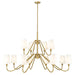 Gianna Modern Gold 12 Light Chandelier Z-Lite 7509-12-60MGLD | theLightShop