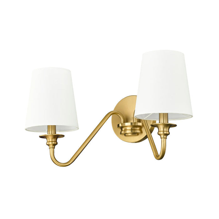 Gianna Modern Gold 2 Light Wall Sconce Z-Lite 7509-2S-MGLD | theLightShop