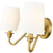 Gianna Modern Gold 2 Light Wall Sconce Z-Lite 7509-2S-MGLD | theLightShop
