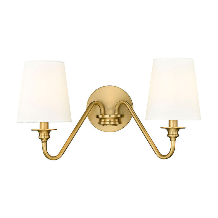 Gianna Modern Gold 2 Light Wall Sconce Z-Lite 7509-2S-MGLD | theLightShop