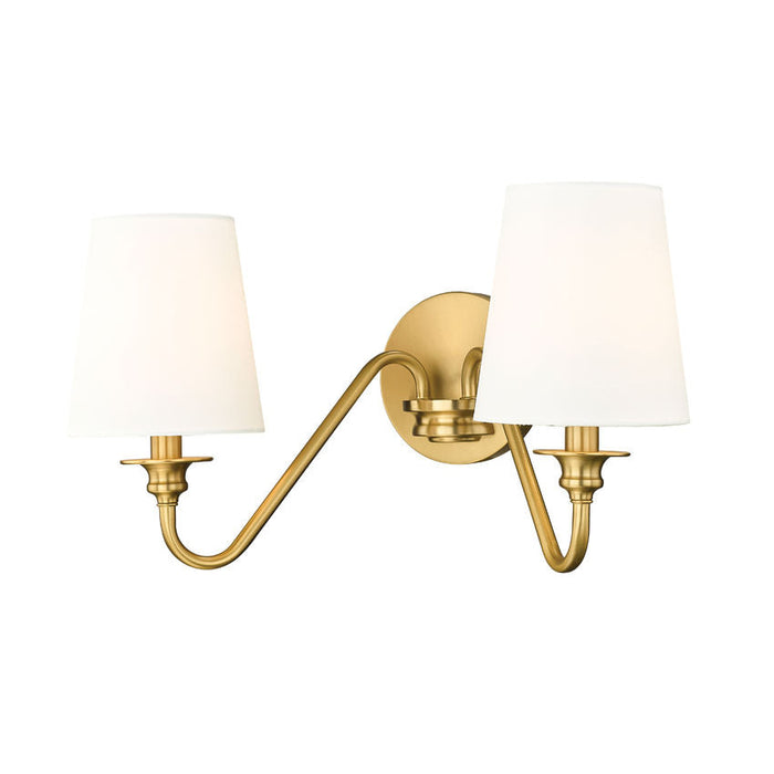 Gianna Modern Gold 2 Light Wall Sconce Z-Lite 7509-2S-MGLD | theLightShop