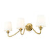 Gianna Modern Gold 3 Light Wall Sconce Z-Lite 7509-3S-MGLD | theLightShop