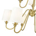 Gianna Modern Gold 5 Light 32 Inch Two-Tier Chandelier Z-Lite 7509-9-32MGLD | theLightShop