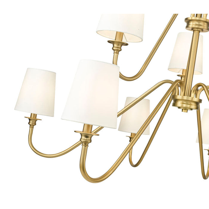 Gianna Modern Gold 5 Light 46 Inch Two-Tier Chandelier Z-Lite 7509-9-46MGLD | theLightShop