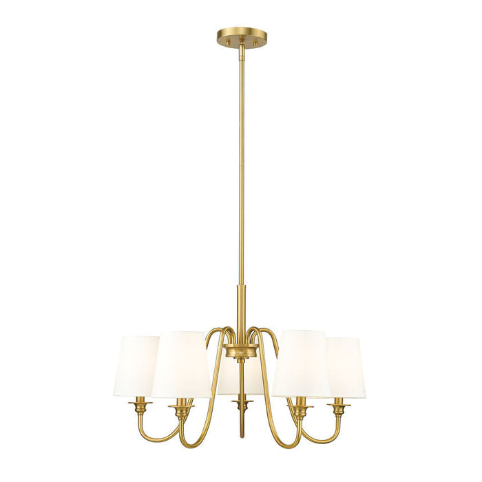 Gianna Modern Gold 5 Light Chandelier Z-Lite 7509-5-26MGLD | theLightShop