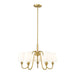 Gianna Modern Gold 5 Light Chandelier Z-Lite 7509-5-26MGLD | theLightShop