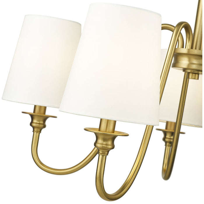 Gianna Modern Gold 5 Light Chandelier Z-Lite 7509-5-26MGLD | theLightShop