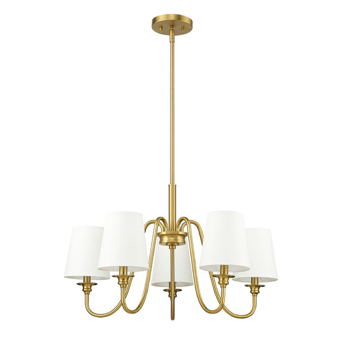 Gianna Modern Gold 5 Light Chandelier Z-Lite 7509-5-26MGLD | theLightShop