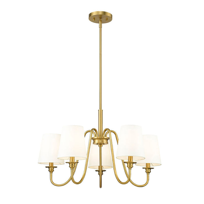 Gianna Modern Gold 5 Light Chandelier Z-Lite 7509-5-26MGLD | theLightShop