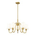 Gianna Modern Gold 5 Light Chandelier Z-Lite 7509-5-26MGLD | theLightShop
