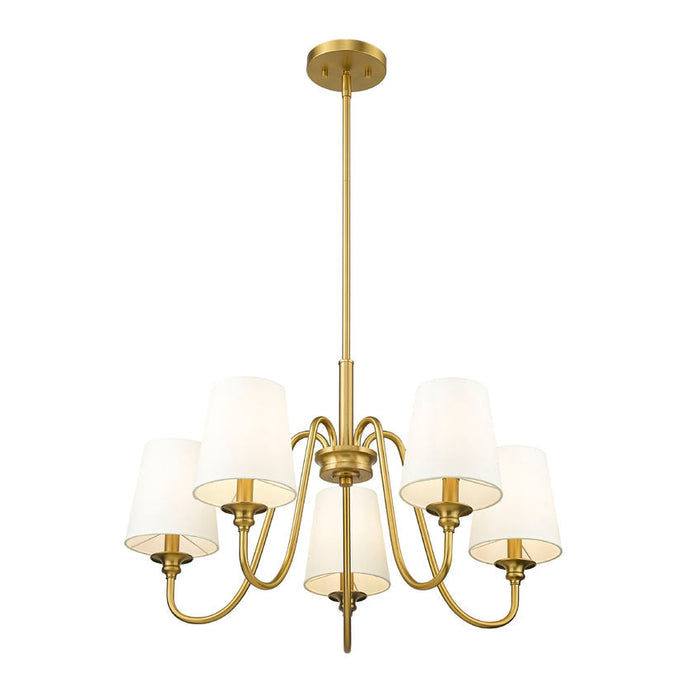 Gianna Modern Gold 5 Light Chandelier Z-Lite 7509-5-26MGLD | theLightShop