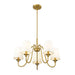 Gianna Modern Gold 5 Light Chandelier Z-Lite 7509-5-26MGLD | theLightShop