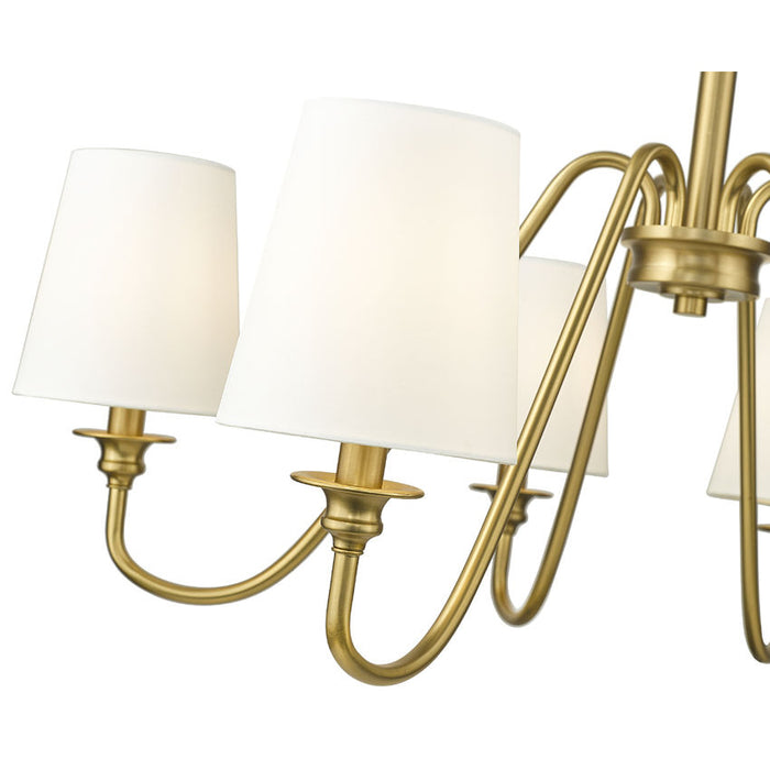 Gianna Modern Gold 6 Light 32 Inch Chandelier Z-Lite 7509-6-32MGLD | theLightShop