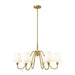 Gianna Modern Gold 6 Light 32 Inch Chandelier Z-Lite 7509-6-32MGLD | theLightShop