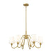 Gianna Modern Gold 6 Light 32 Inch Chandelier Z-Lite 7509-6-32MGLD | theLightShop