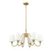 Gianna Modern Gold 6 Light 32 Inch Chandelier Z-Lite 7509-6-32MGLD | theLightShop