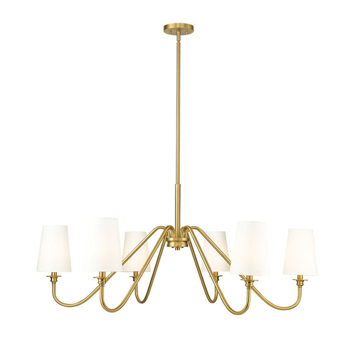 Gianna Modern Gold 6 Light 46 Inch Chandelier Z-Lite 7509-6-46MGLD | theLightShop