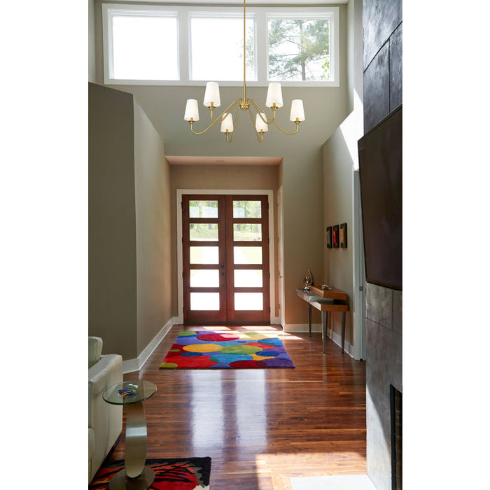 Gianna Modern Gold 6 Light 46 Inch Chandelier Z-Lite 7509-6-46MGLD | theLightShop