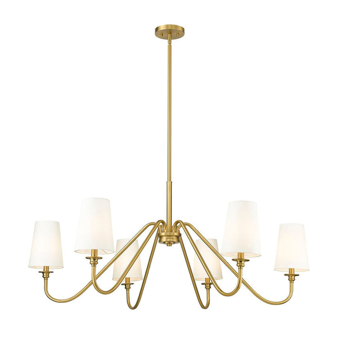 Gianna Modern Gold 6 Light 46 Inch Chandelier Z-Lite 7509-6-46MGLD | theLightShop