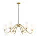 Gianna Modern Gold 6 Light 46 Inch Chandelier Z-Lite 7509-6-46MGLD | theLightShop
