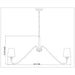 Gianna Modern Gold 6 Light 46 Inch Chandelier Z-Lite 7509-6-46MGLD | theLightShop