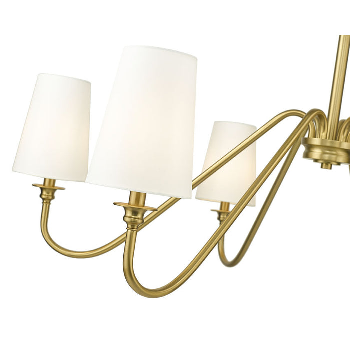 Gianna Modern Gold 6 Light 46 Inch Chandelier Z-Lite 7509-6-46MGLD | theLightShop