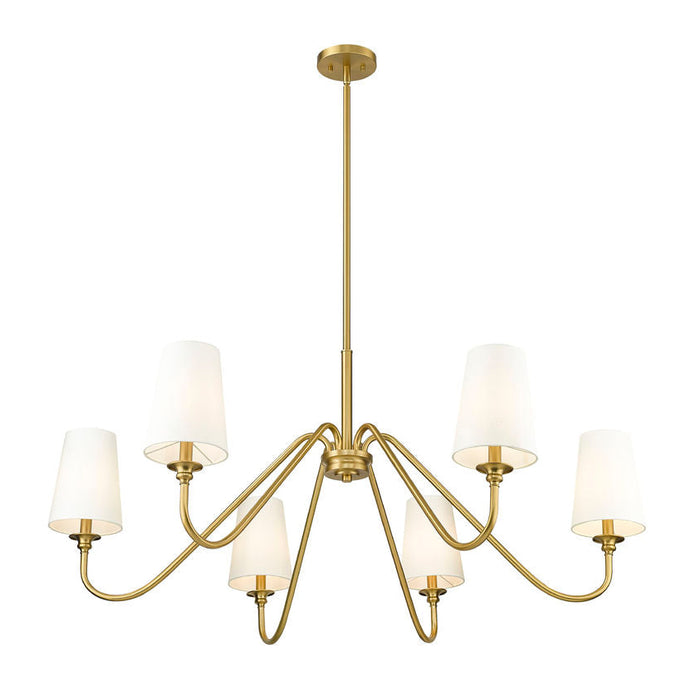 Gianna Modern Gold 6 Light 46 Inch Chandelier Z-Lite 7509-6-46MGLD | theLightShop