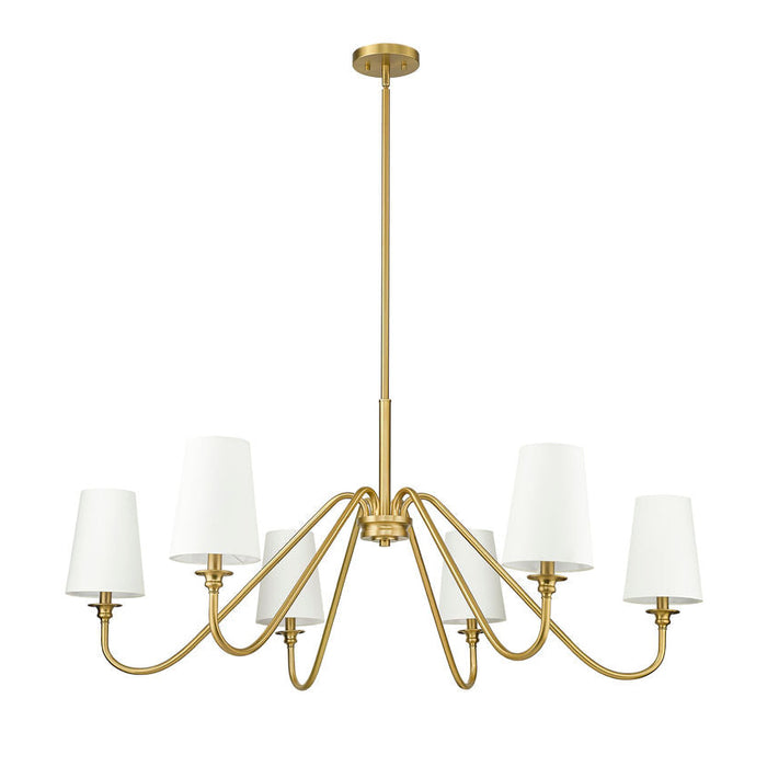 Gianna Modern Gold 6 Light 46 Inch Chandelier Z-Lite 7509-6-46MGLD | theLightShop