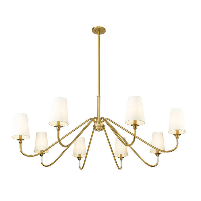 Gianna Modern Gold 8 Light Chandelier Z-Lite 7509-8-60MGLD | theLightShop