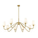 Gianna Modern Gold 8 Light Chandelier Z-Lite 7509-8-60MGLD | theLightShop