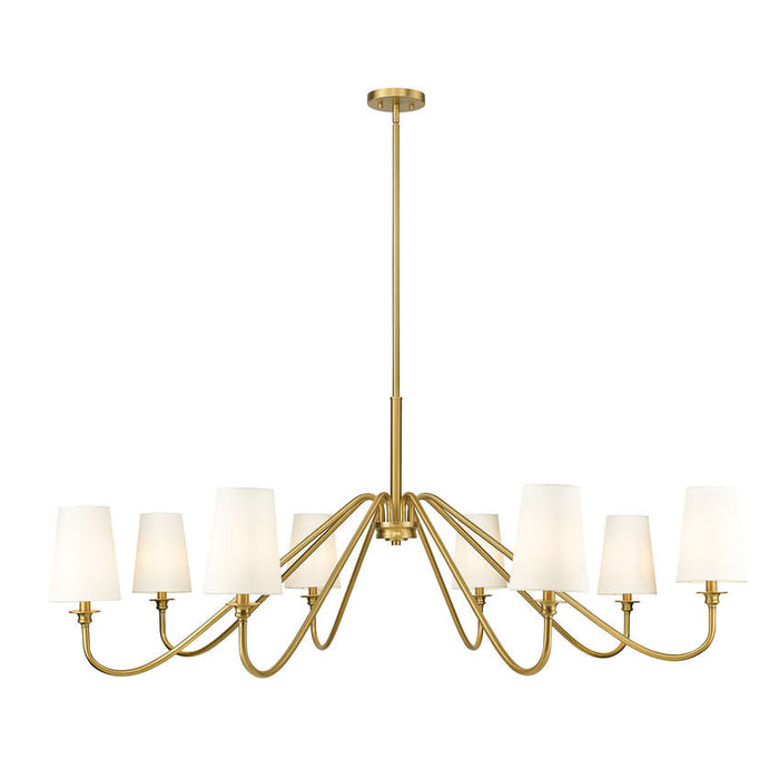 Gianna Modern Gold 8 Light Chandelier Z-Lite 7509-8-60MGLD | theLightShop
