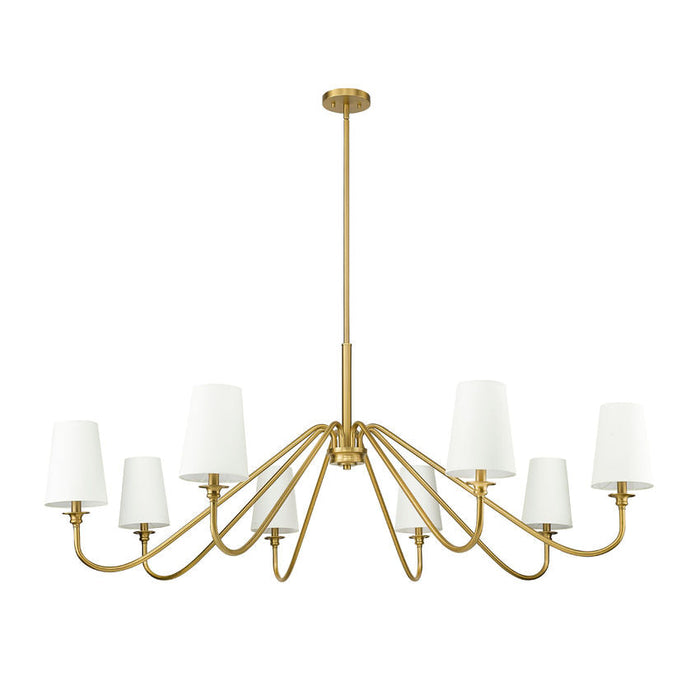 Gianna Modern Gold 8 Light Chandelier Z-Lite 7509-8-60MGLD | theLightShop