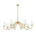 Gianna Modern Gold 8 Light Chandelier Z-Lite 7509-8-60MGLD | theLightShop