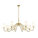 Gianna Modern Gold 8 Light Chandelier Z-Lite 7509-8-60MGLD | theLightShop