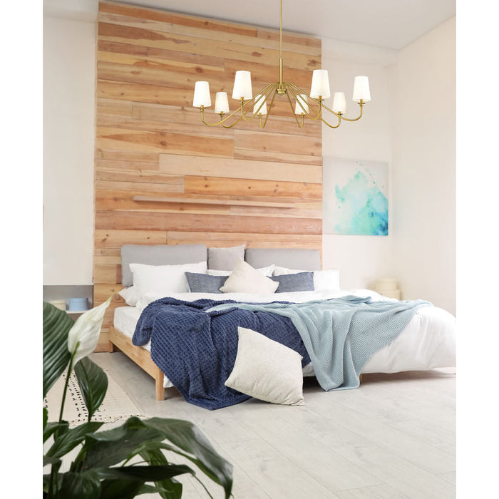 Gianna Modern Gold 8 Light Chandelier Z-Lite 7509-8-60MGLD | theLightShop