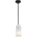 Glass`n Glass Cylinder Oil Rubbed Bronze LED Pendant - Pendants
