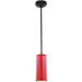 Glass`n Glass Cylinder Oil Rubbed Bronze LED Pendant - Pendants
