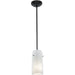 Glass`n Glass Cylinder Oil Rubbed Bronze Pendant - Pendants