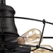 Glendora Wrought Iron Black Semi Flush Mount - Semi-Flushmounts