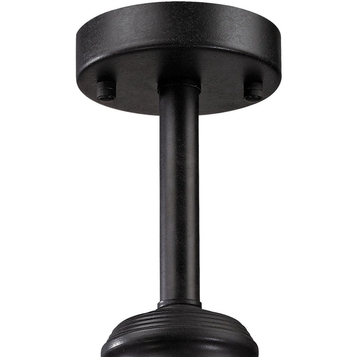 Glendora Wrought Iron Black Semi Flush Mount - Semi-Flushmounts