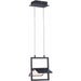 Glider Black / Polished Chrome LED Single Pendant - Pendants
