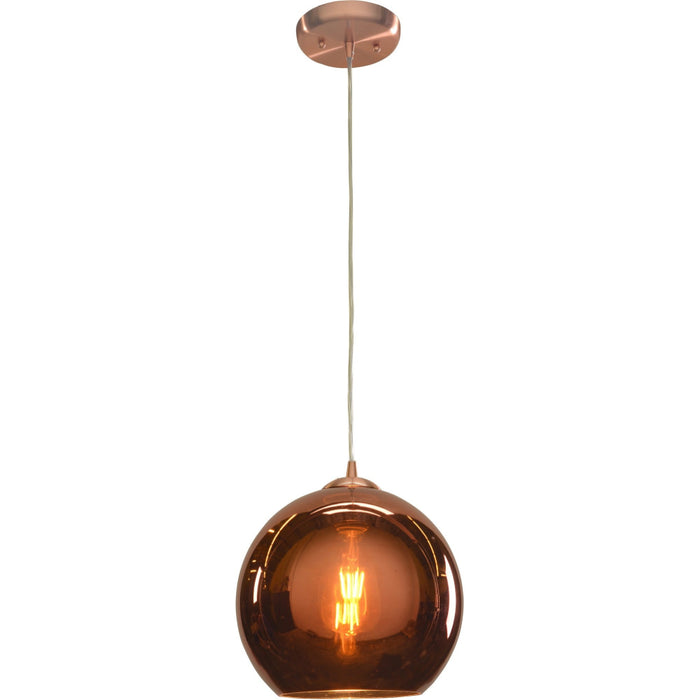 Glow Brushed Copper LED Pendant - Pendants