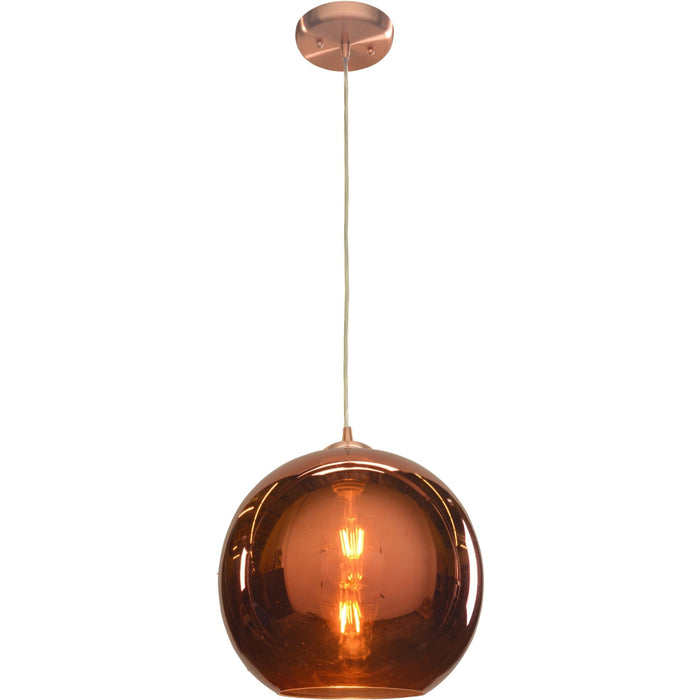 Glow Brushed Copper LED Pendant - Pendants